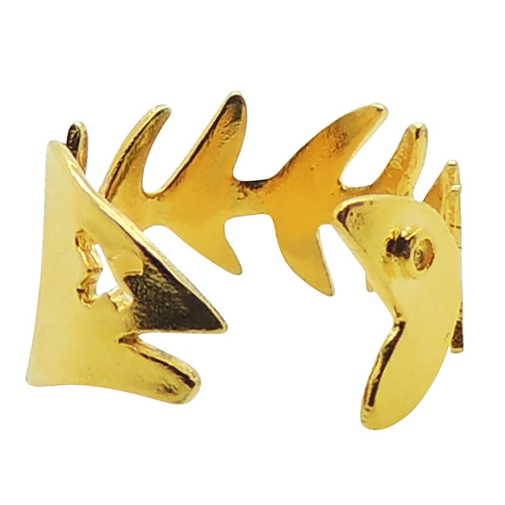 Dana Levy Fish Scales Cuff Ring - Front View