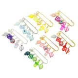 Dana Levy Newborn Lucky Number Five Charm Brooch - Group Set of Brooches in a Variety of Colours.