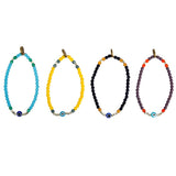 Dana Levy Mini Evil Eye Charm Glass Bead Mix Bracelets - Antique Gold