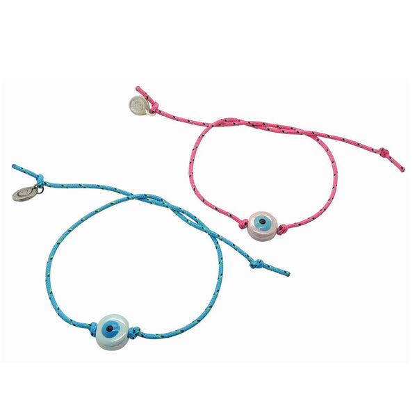 Ceramic Evil Eye Charm Nautical Cord Bracelet Dana Levy Ltd