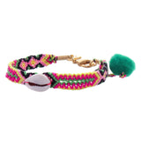 Dana Levy Cowry Shell Charm Friendship Bracelet - Pink Mix