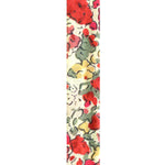 Dana Levy Cream/Red/Green Floral Liberty Fabric Close Up