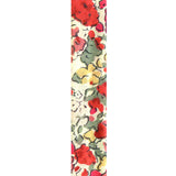 Dana Levy Cream/Red/Green Floral Liberty Fabric Close Up