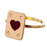 Dana Levy Mini Playing Card Midi Ring - Heart
