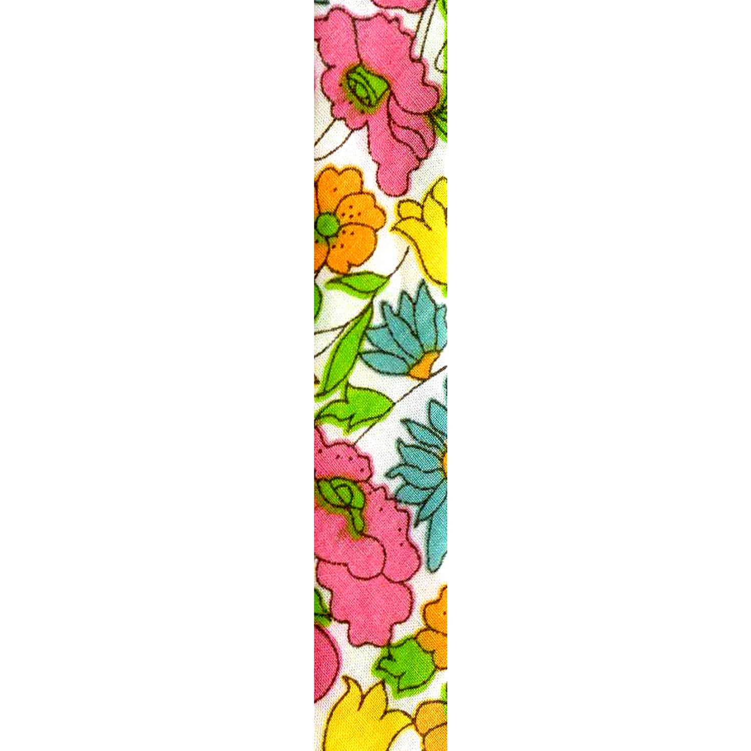 Dana Levy Pink Yellow Blue Green Liberty Fabric Close Up