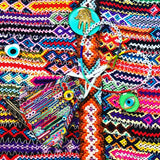 Dana Levy Lucky Charm Friendship Bracelets Face Covering - With Lucky Charm Friendship Bracelets Silk Scarf