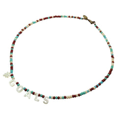 Dana Levy #GOALS Glass Bead Mix Necklace - Earth Sea Mix