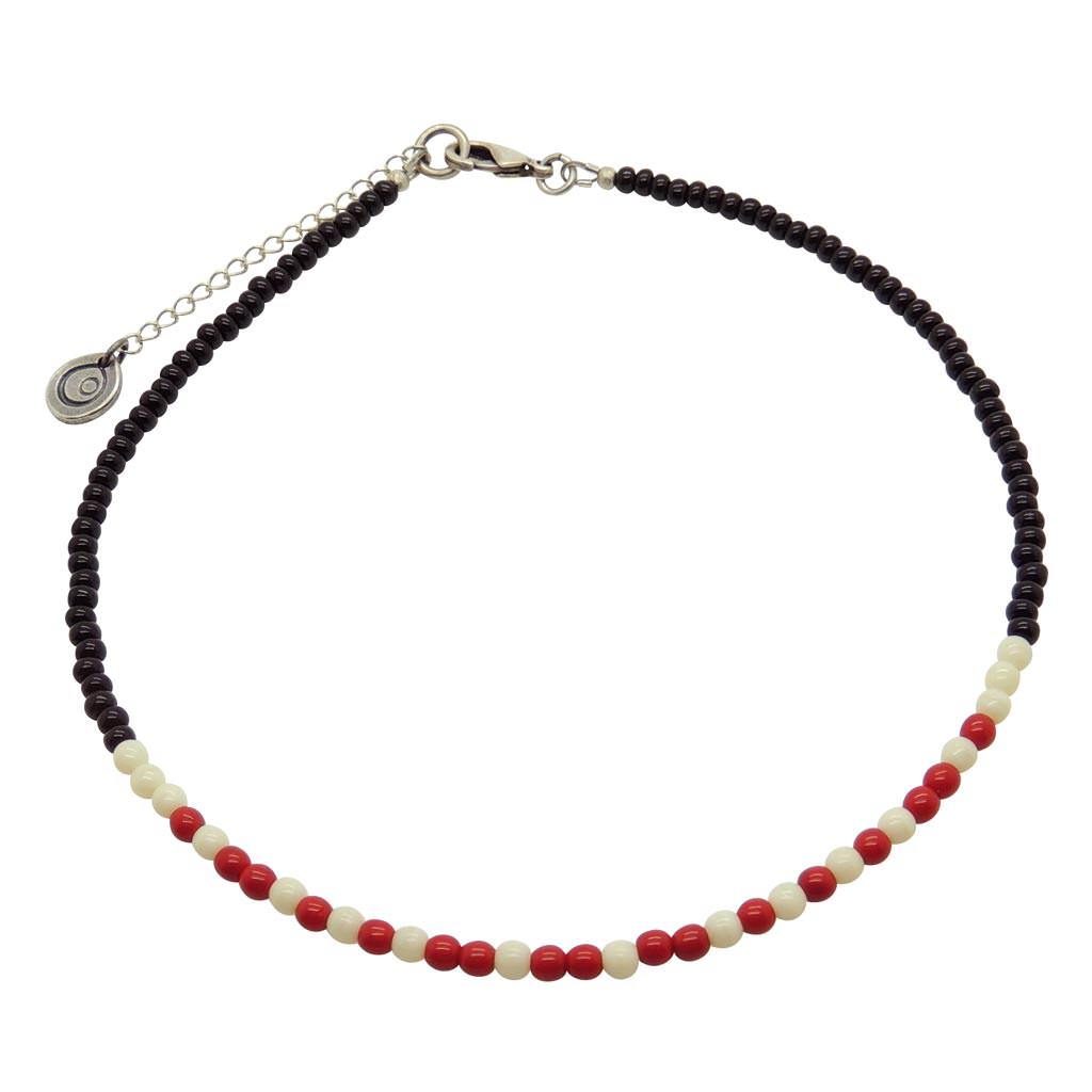 Dana Levy Morse Code Blessings Glass Bead Choker - Love