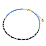 Dana Levy Morse Code Blessings Glass Bead Choker - Loyal