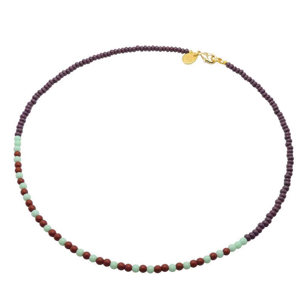 Dana Levy Morse Code Blessings Glass Bead Necklace - Loyal