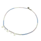 Dana Levy #Love Ombre Glass Bead Necklace - Baby Pink/Lilac/Baby Blue/White