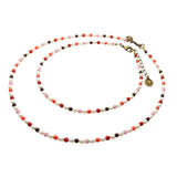 Dana Levy Miami Pink Freshwater Pearl Choker - Choker and Necklace Duo