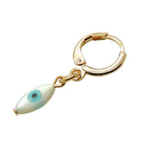 Dana Levy Mini Evil Eye Charm Huggie Earring