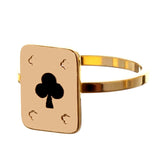 Dana Levy Mini Playing Card Midi Ring - Club