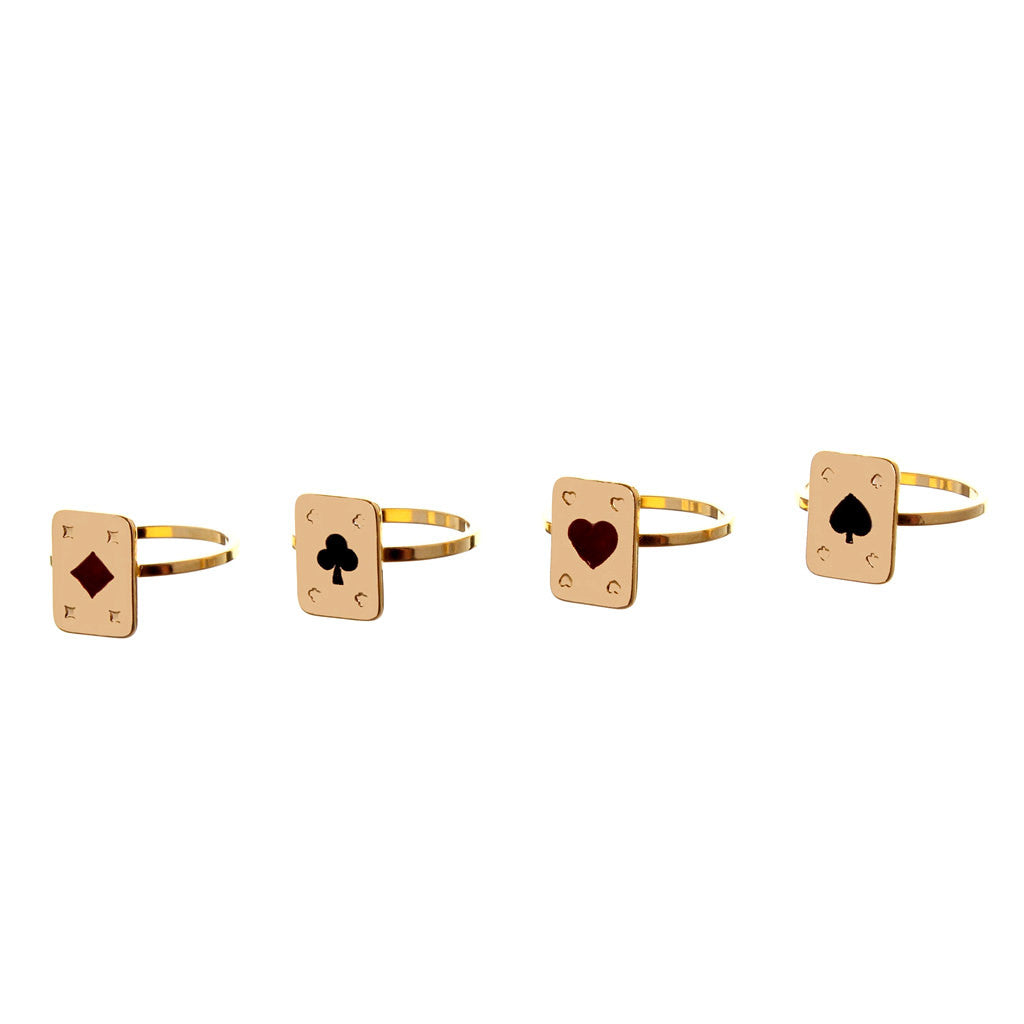 Dana Levy Mini Playing Card Midi Rings - Complete Set