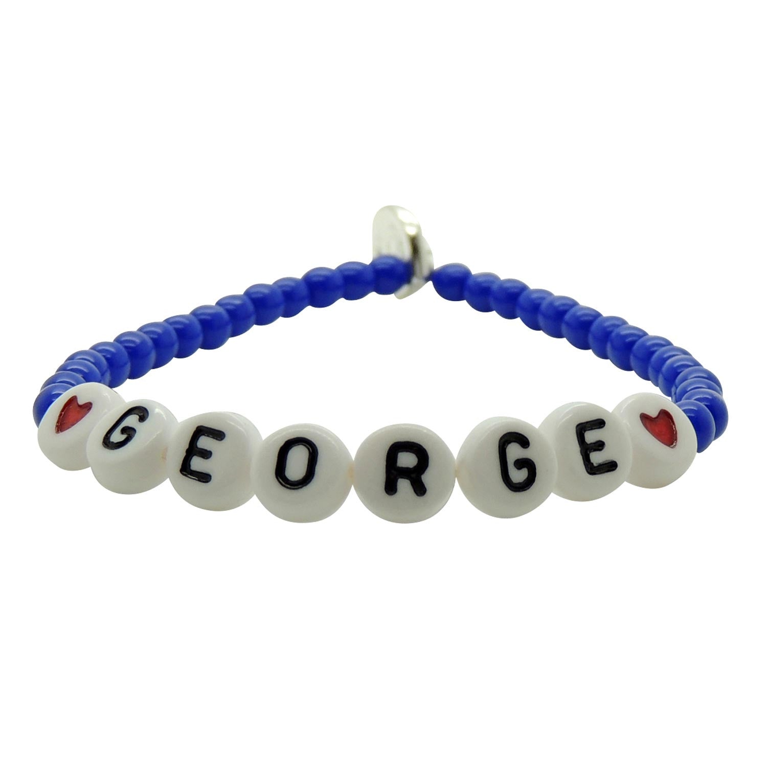 Dana Levy You Name It Personalised Name Bracelet - George Heart Blue Bracelet