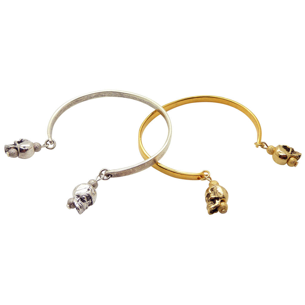 Dana Levy Skull Charm Duo Cuffs Pair