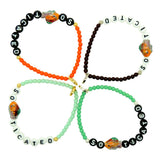 Dana Levy Sofishticated Alphabet Charm Glass Bead Bracelet - Group