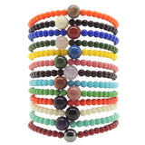 Dana Levy Just One Gem Glass Bead Bracelet - Brights Stack