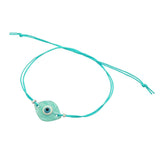 Dana Levy Pearlized Evil Eye Charm Cord Bracelet - Pearlized Turquoise