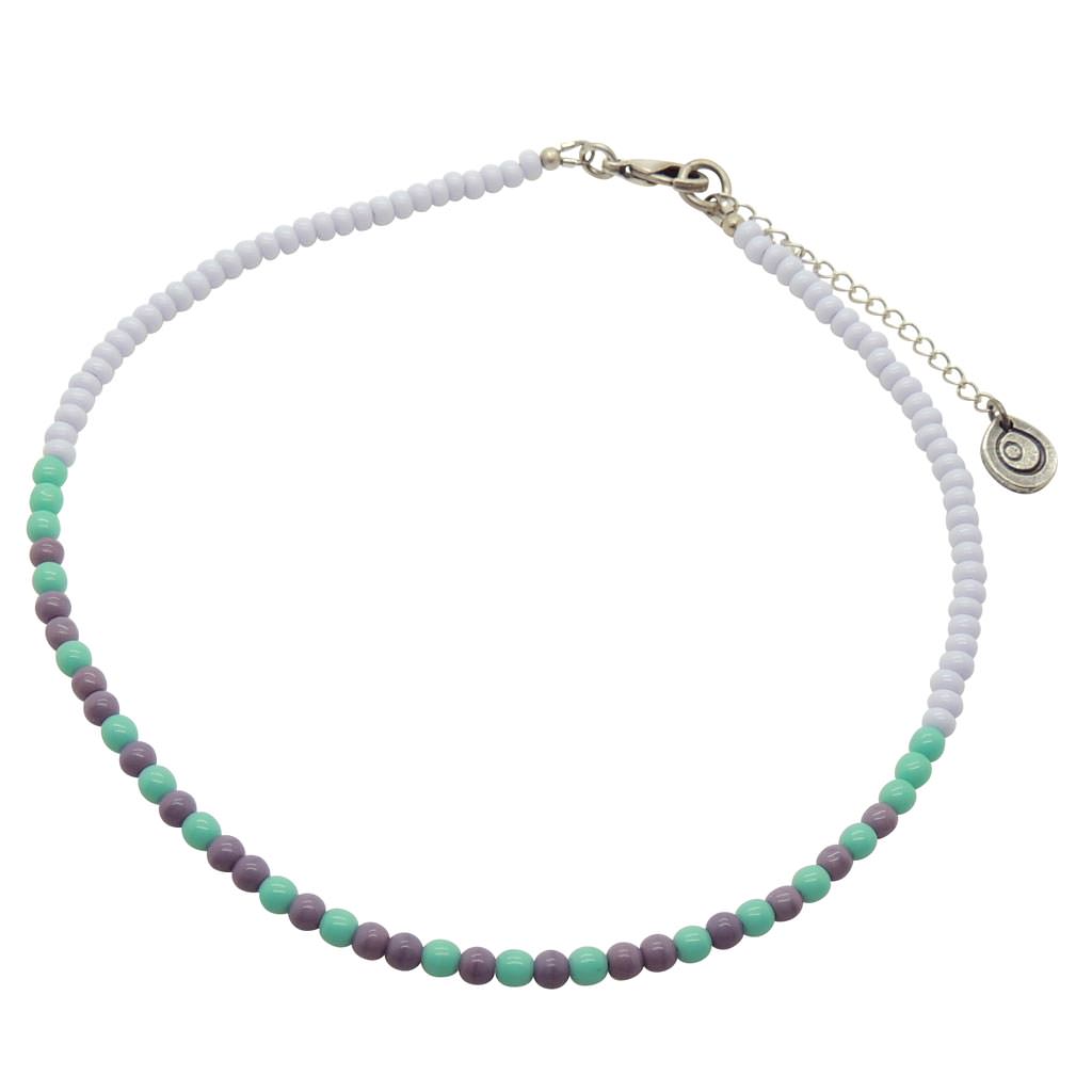Dana Levy Morse Code Blessings Glass Bead Choker - Wealth