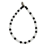 Dana Levy Happiness Morse Code Blessing Glass Bead Bracelet - Monochrome