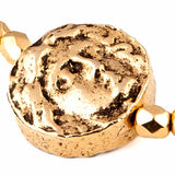 Dana Levy Ancient Roman Coin Charm Faceted Glass Bead Bracelet - Detail