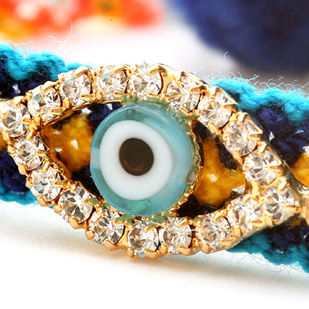 Dana Levy Diamante Evil Eye Lucky Charm Friendship Bracelet - Detail
