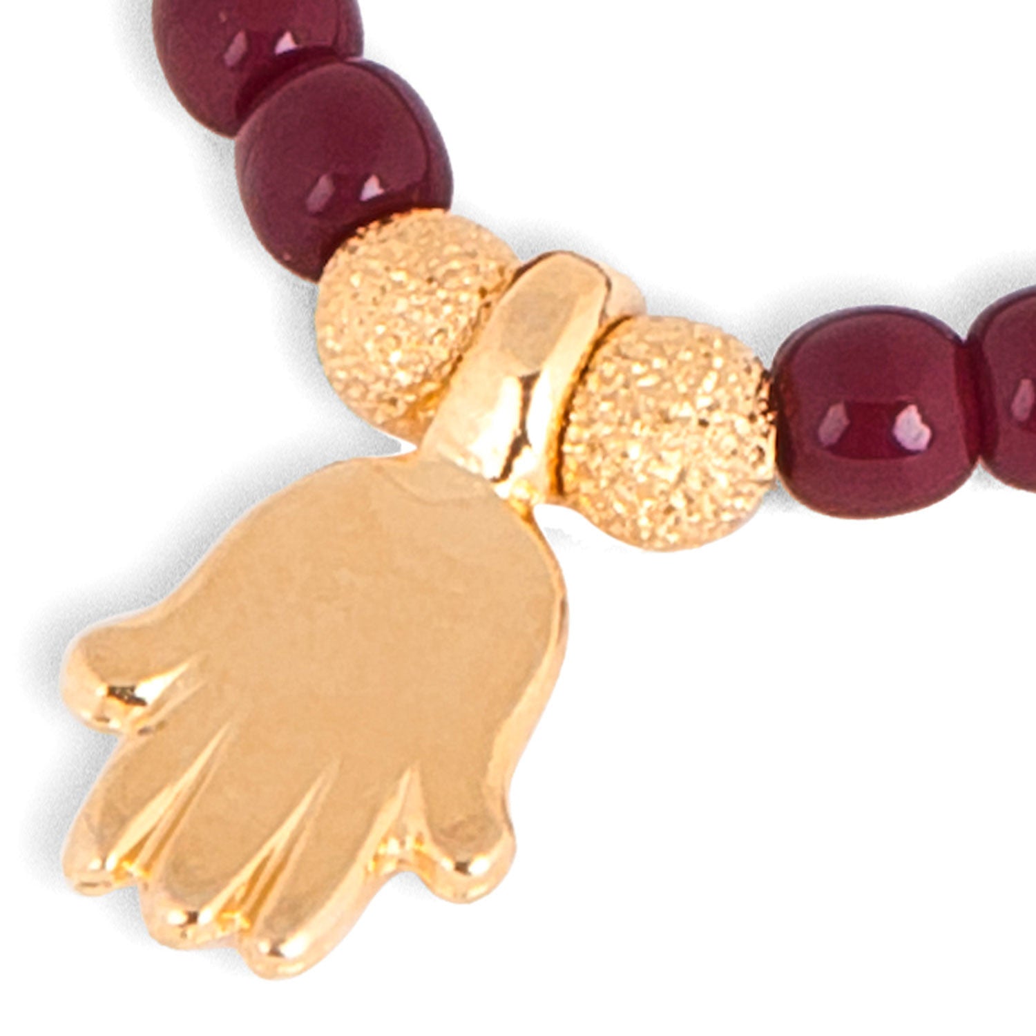 Dana Levy Mini Hamsa Hand Glass Bead Bracelet - Detail