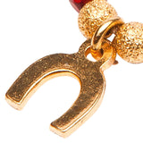 Dana Levy Mini Horseshoe Charm Faceted Glass Bead Bracelet - Detail