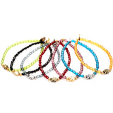 Dana Levy Solid Mini Hamsa Hand Charm Faceted Glass Bead Bracelets - Group