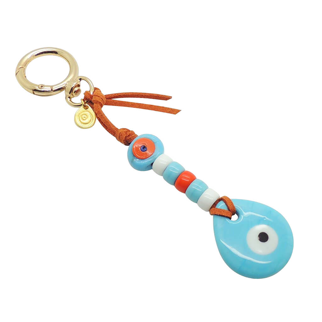 Dana Levy Eye Candy Duo Bag Charm - Turquoise Evil Eye 
