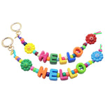 Dana Levy Maxi Alphabet Hello Bag Charm Duo - Bright Multicolour Letter Mix