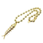Dana Levy Maxi Fish Charm Ball Chain Necklace.