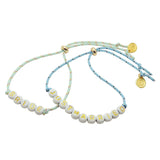 Dana Levy Personalised Name Alphabet Bead Mini Nautical Cord Bracelet - Bridal bracelets - Bride and Just Married. 