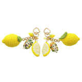 Dana Levy Pair of Sicilian Limone and Testa di Moro Bag Charms - Woman and Man's Heads