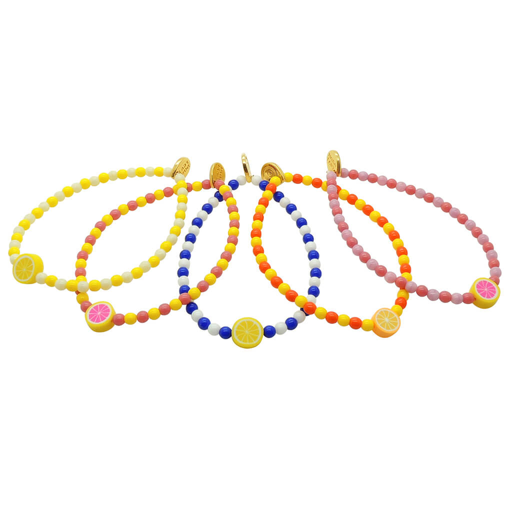 Dana Levy Sicilian Frutta Charm Two Tone Glass Bead Bracelet - Group Frutta