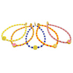 Dana Levy Sicilian Frutta Charm Two Tone Glass Bead Bracelet - Group Frutta