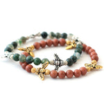 Dana Levy Fly Charms Gemstone Bracelets Pair