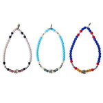Dana Levy Solid Mini Hamsa Hand Charm Glass Bead Mix Bracelet - Silver