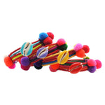 Dana Levy Enamel Shell Charm Pompom Friendship Bracelet - Group Pile