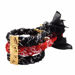 Dana Levy Alphabet Charm Bandana Braid Bracelet - ABC Side