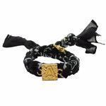 Dana Levy Alphabet Charm Bandana Braid Bracelet - A Black
