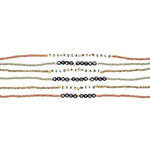 Dana Levy Limited Edition Personalised Alphabet Bead Animal Print Choker - Various