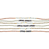Dana Levy Limited Edition Personalised Alphabet Bead Animal Print Choker - Various
