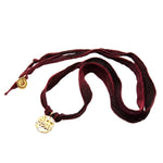Dana Levy Kabbalah Blessing Charm Token Silk Cord Wrap Friendship Bracelet - Gold Protection from Evil Eye 