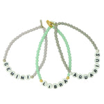 Dana Levy Men's Zodiac Sign Alphabet Glass Bead Bracelet - Air Signs