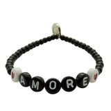 Dana Levy Men's Love Letters Glass Bead Bracelet - Amore Black