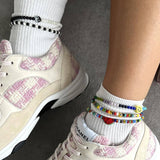 Dana Levy Yin Yang Charm Gemstone Duo Anklet - Anklet Variety ThreadsGen Studio