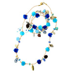 Dana Levy Azure Pompom Lucky Charms Leather Cord Bracelet - Open & Closed
